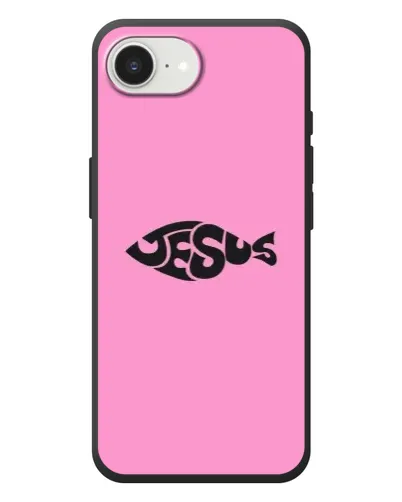 Чехол для iPhone 17e с картинкой «Розовый символ  Jesus»