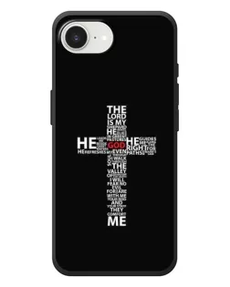 Чехол для iPhone 17e с картинкой «Текстовый крест»