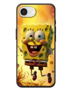 Чохол для iPhone 17e з картинкою «Губка Боб стрибає»