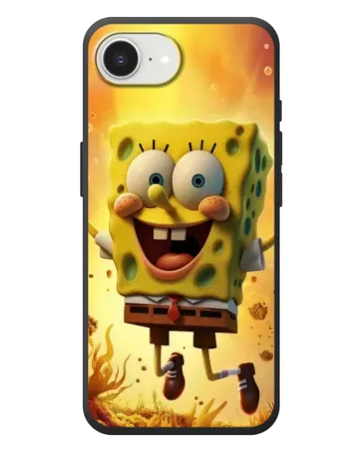 Чохол для iPhone 17e з картинкою «Губка Боб стрибає» Чохол для iPhone 17e з картинкою «Губка Боб стрибає»