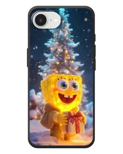 Чохол для iPhone 17e з картинкою «Різдвяний Спанч Боб»