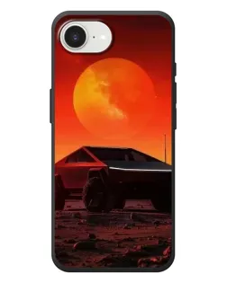Чехол для iPhone 17e с картинкой «Cybertruck на Марсе»