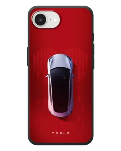 Чехол для iPhone 17e с картинкой «Tesla Top View»