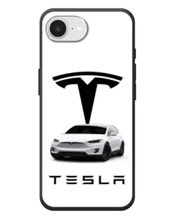 Чехол для iPhone 17e с картинкой «Tesla White Style»