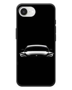 Чехол для iPhone 17e с картинкой «Фары Tesla Night»