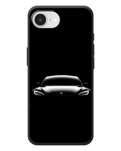Чехол для iPhone 17e с картинкой «Фары Tesla Night»