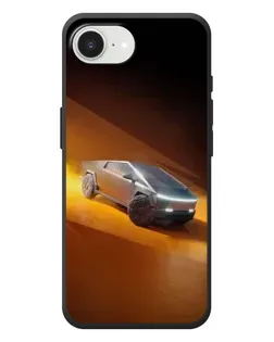 Чехол для iPhone 17e с картинкой «Cybertruck в пустыне»