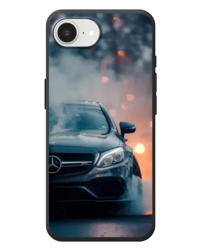 Чехол для iPhone 17e с картинкой «Mercedes — ночной город»