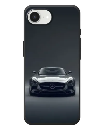 Чехол для iPhone 17e с картинкой «Mercedes на черном»