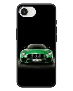 Чехол для iPhone 17e с картинкой «Mercedes — неоновый лого»