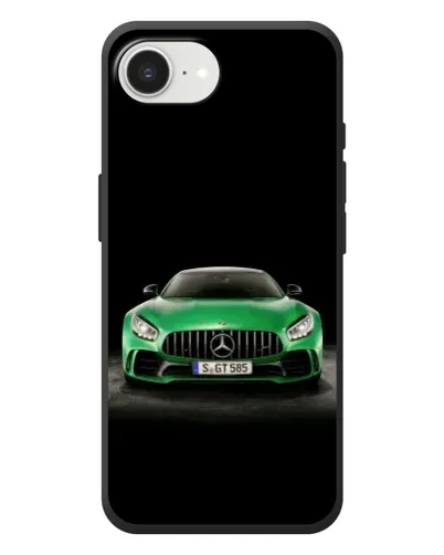 Чехол для iPhone 17e с картинкой «Mercedes — неоновый лого»