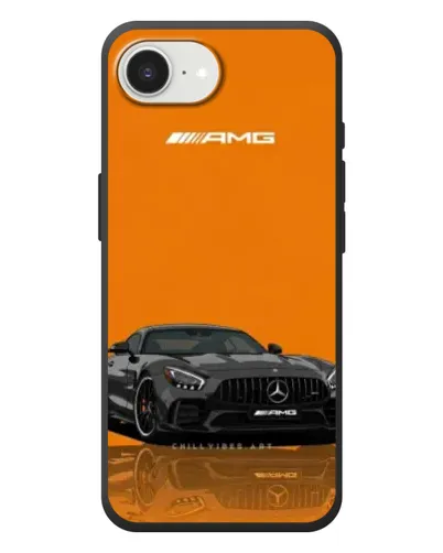 Чехол для iPhone 17e с картинкой «Оранжевый Mercedes AMG»