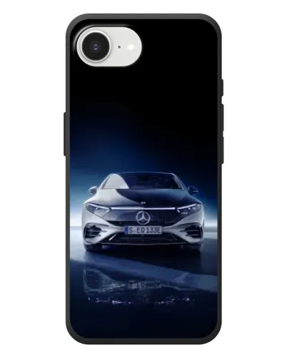 Чехол для iPhone 17e с картинкой «Ночной Mercedes EQ»