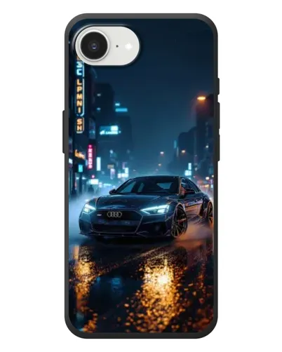 Чохол для iPhone 17e з картинкою «Нічне місто та Audi» Чохол для iPhone 17e з картинкою «Нічне місто та Audi»