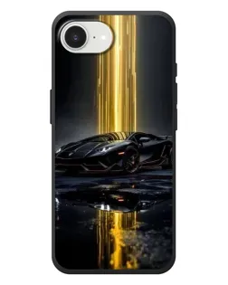 Чехол для iPhone 17e с картинкой «Ночной Lamborghini драйв»