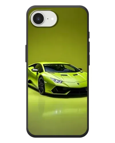 Чехол для iPhone 17e с картинкой «Салатовый Lamborghini Huracan»