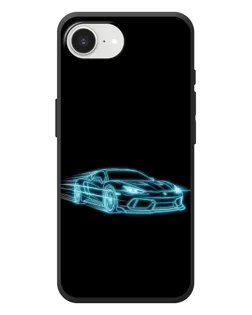 Чехол для iPhone 17e с картинкой «Неоновый контур Lamborghini»