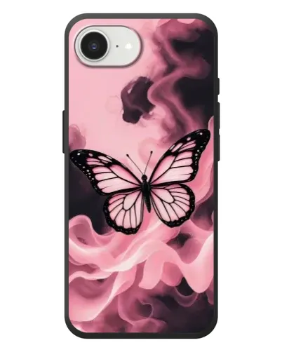 Чехол для iPhone 17e с картинкой «Бабочка в дыму»