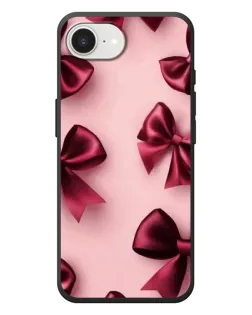 Чехол для iPhone 17e с картинкой «Бордовый атлас»