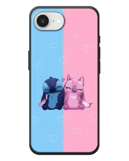 Чехол для iPhone 17e с картинкой «Stitch и Angel Love» Чехол для iPhone 17e с картинкой «Stitch и Angel Love»
