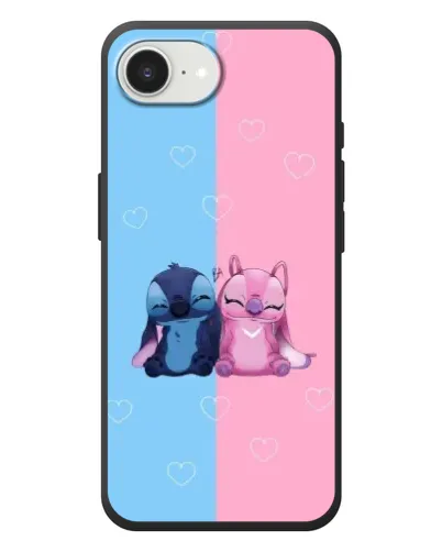 Чехол для iPhone 17e с картинкой «Stitch и Angel Love» Чехол для iPhone 17e с картинкой «Stitch и Angel Love»