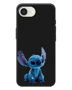 Чехол для iPhone 17e с картинкой «Стич на черном»