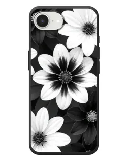 Чехол для iPhone 17e с картинкой «Монохромные астры»