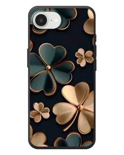 Чехол для iPhone 17e с картинкой «Клевер в золоте»