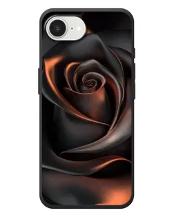 Чехол для iPhone 17e с картинкой «Шелковая черная роза»