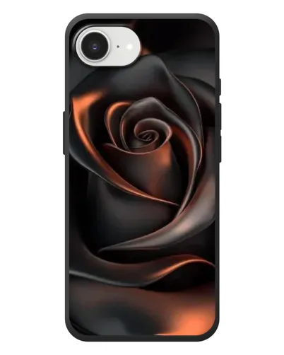 Чехол для iPhone 17e с картинкой «Шелковая черная роза»