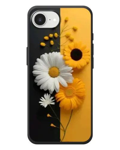 Чехол для iPhone 17e с картинкой «Подсолнух и ромашка»