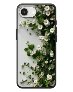 Чехол для iPhone 17e с картинкой «Ветка мелких белых цветов»