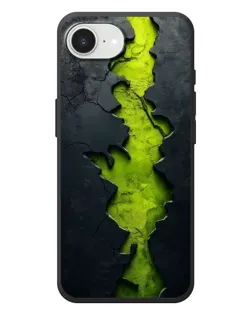 Чехол для iPhone 17e с картинкой «Салатовый разлом скалы»