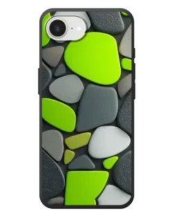 Чехол для iPhone 17e с картинкой «Яркая неоновая галька»