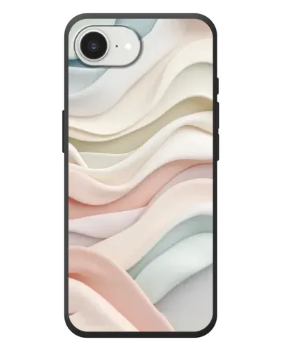 Чехол для iPhone 17e с картинкой «Пастельные нежные волны»