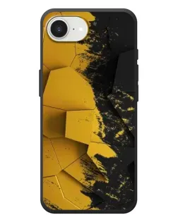 Чехол для iPhone 17e с картинкой «Золотые осколки геометрии»