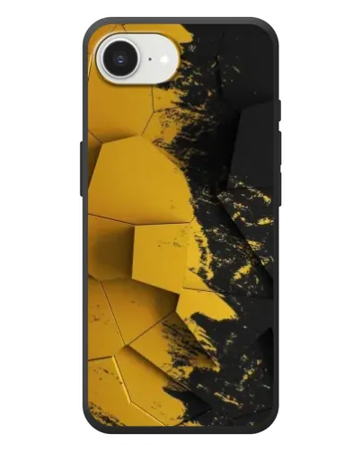 Чехол для iPhone 17e с картинкой «Золотые осколки геометрии»