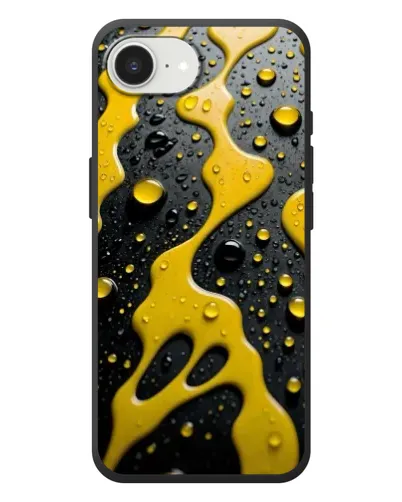 Чехол для iPhone 17e с картинкой «Жидкое желтое золото»