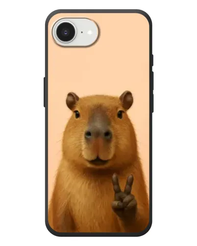 Чохол для iPhone 17e з картинкою «Капібара вікторія»