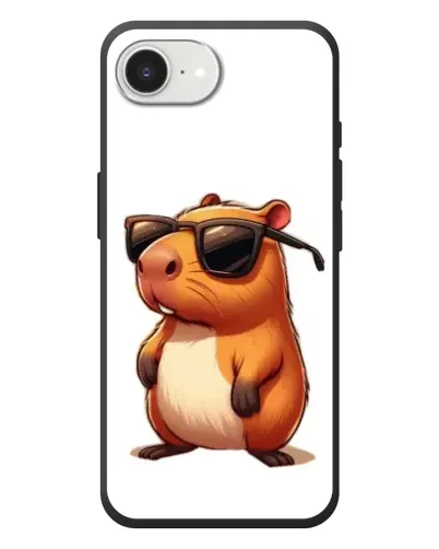 Чохол для iPhone 17e з картинкою «Капібара в окулярах»