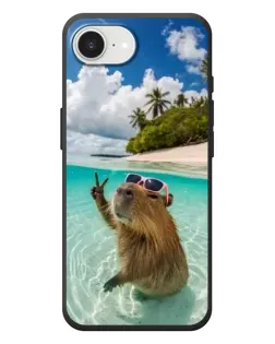 Чохол для iPhone 17e з картинкою «Капібара на морі» Чохол для iPhone 17e з картинкою «Капібара на морі»