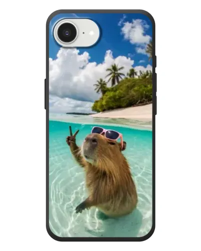 Чохол для iPhone 17e з картинкою «Капібара на морі»