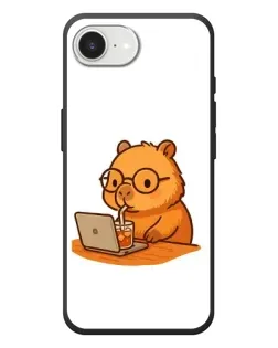 Чохол для iPhone 17e з картинкою «Капібара з ноутбуком» Чохол для iPhone 17e з картинкою «Капібара з ноутбуком»
