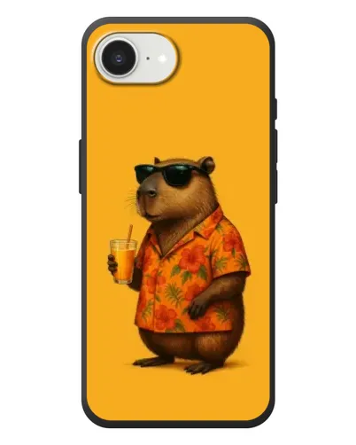Чохол для iPhone 17e з картинкою «Капібара на відпочинку»