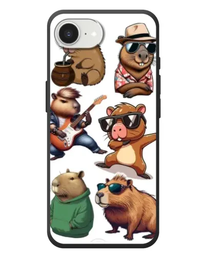 Чохол для iPhone 17e з картинкою «Круті капібари музиканти»