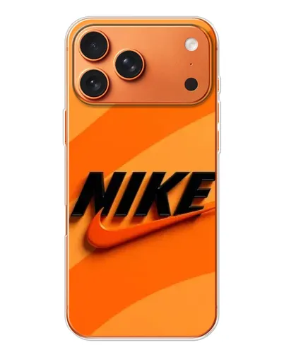 Чехол для Apple iPhone 18 Pro Max с картинкой «Оранжевый драйв Nike»