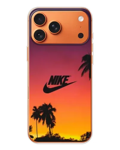 Чехол для Apple iPhone 18 Pro Max с картинкой «Nike на закате солнца»