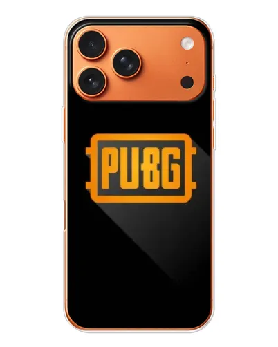 Чехол для Apple iPhone 18 Pro Max с картинкой «PUBG — рамка лого»