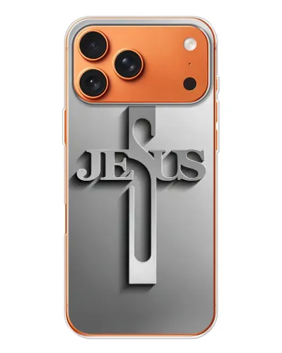 Чехол для Apple iPhone 18 Pro Max с картинкой «Металлический крест Jesus» Чехол для Apple iPhone 18 Pro Max с картинкой «Металлический крест Jesus»