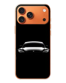 Чехол для Apple iPhone 18 Pro Max с картинкой «Фары Tesla Night»